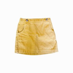 ADORABLE rich golden yellow corduroy skirt ! Girls size 6x.